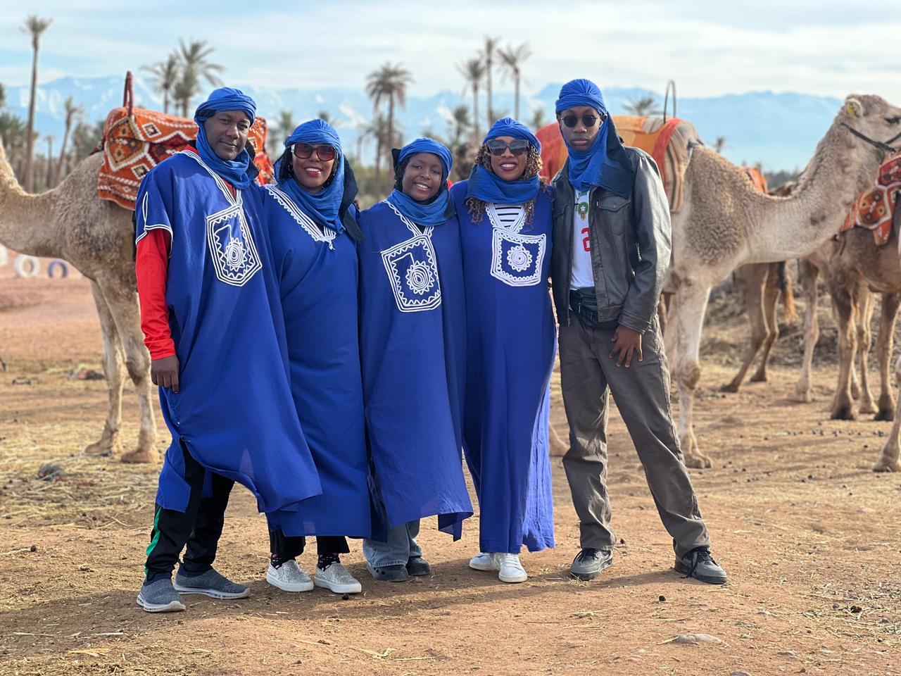 Balade à dos de dromadaire au desert d'Agafay